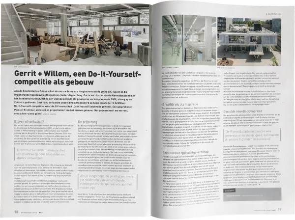 Architectuur Lokaal Publishes Expansion Rietveld Academie + Sandberg Instituut